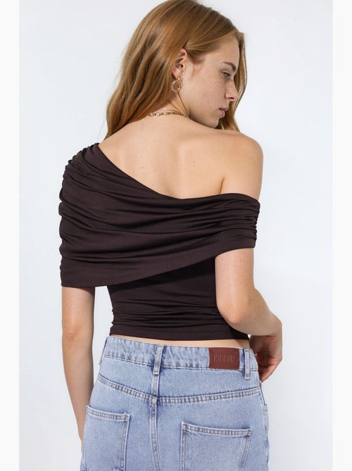 Top drapering asymmetrische hals hiccup - Kiabi