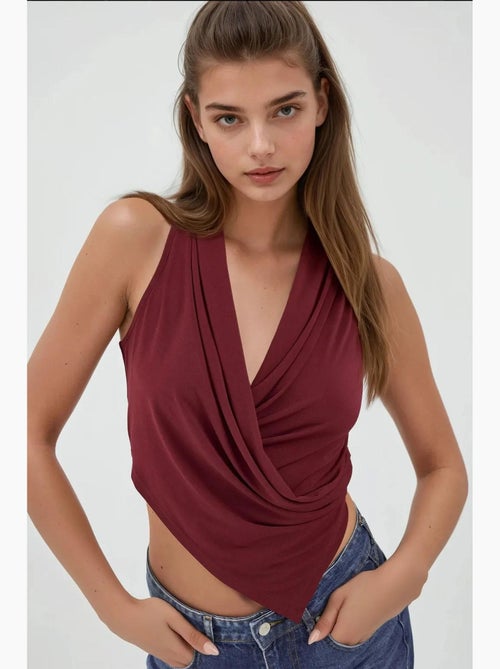 Top drapering watervalhals hiccup - Kiabi