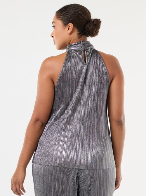 Top emmanchures américaines maille plissée - Kiabi