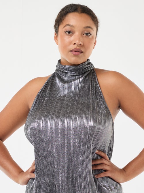 Top emmanchures américaines maille plissée - Kiabi