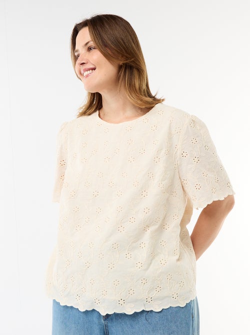 Top en broderies anglaises - Kiabi