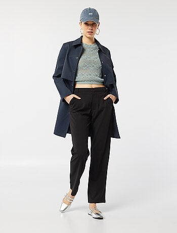 Top en crochet manches courtes