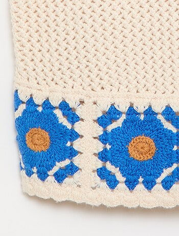 Top en crochet sans manches