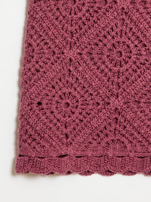 Top en crochet uni - Kiabi