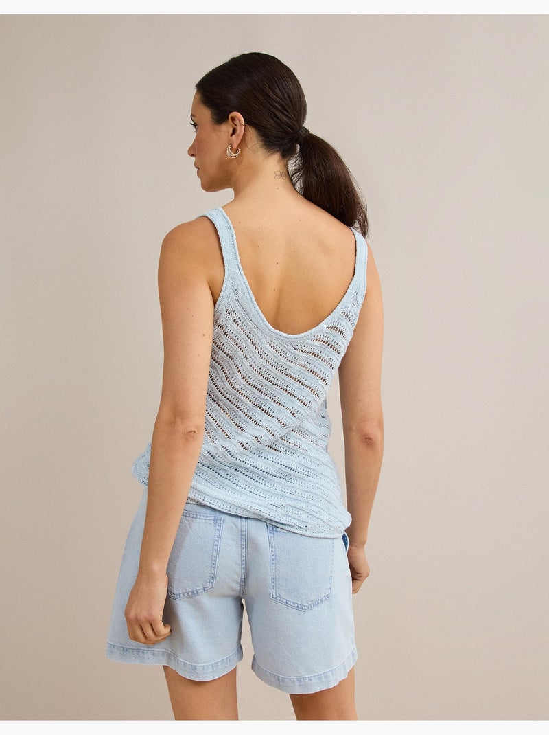 Top en maille, MO Fashion Bleu - Kiabi