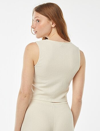 Top esprit gilet de costume