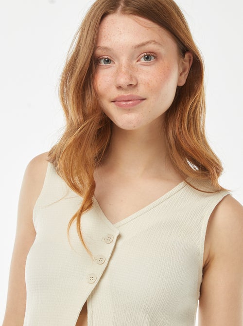 Top esprit gilet de costume - Kiabi