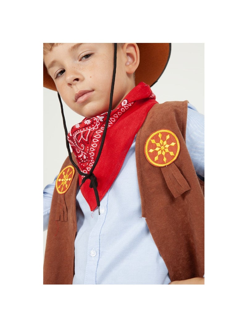 Top et accessoires cowboy Marron - Kiabi