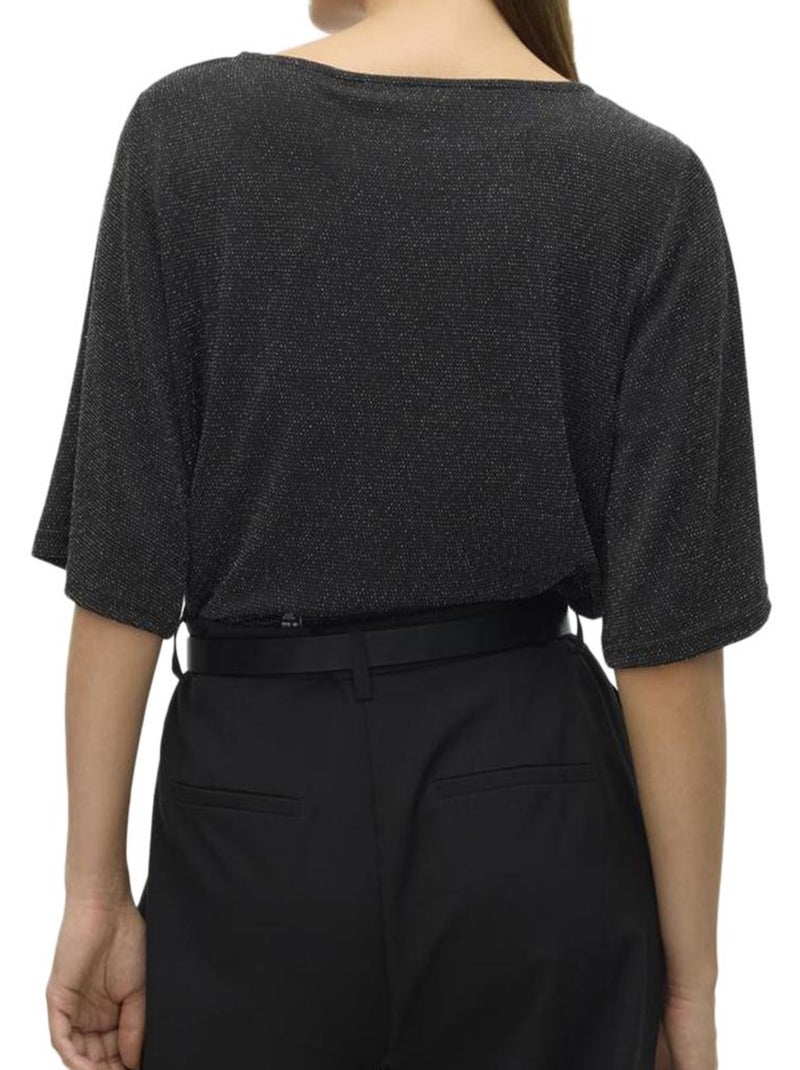 Top Femme Vero Moda Noir Argenté - Kiabi