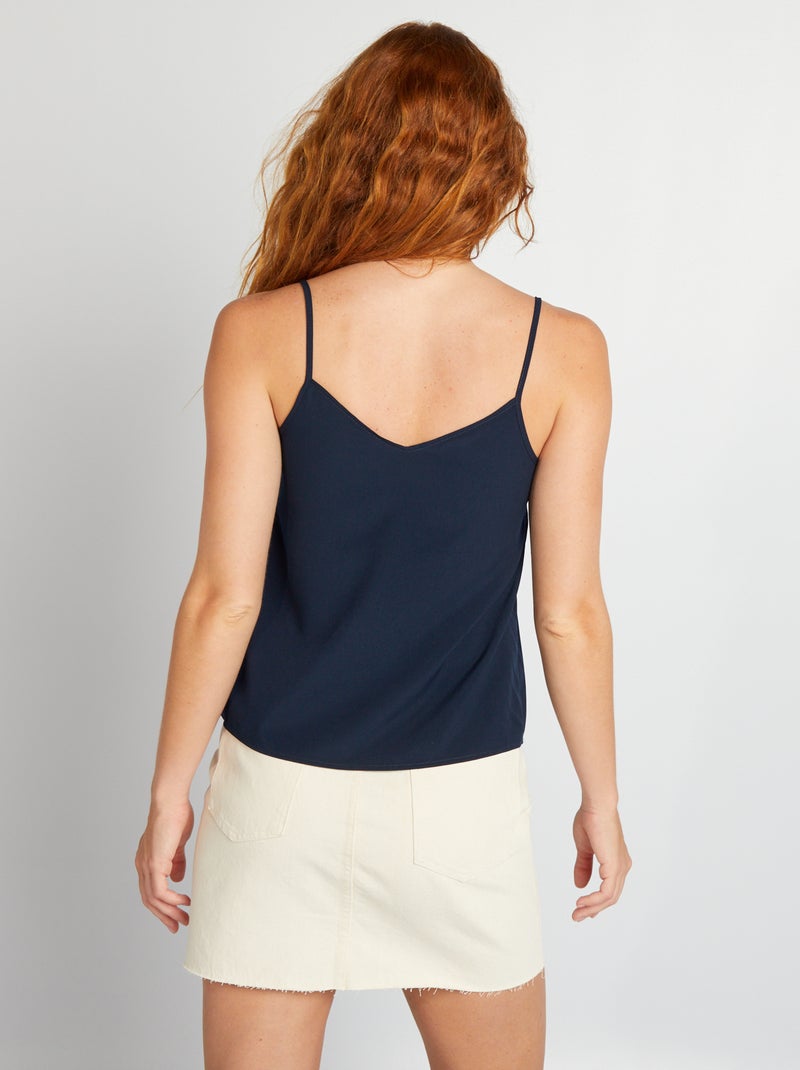Top fines bretelles Bleu marine - Kiabi
