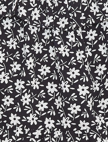 Top fines bretelles imprimé palmiers