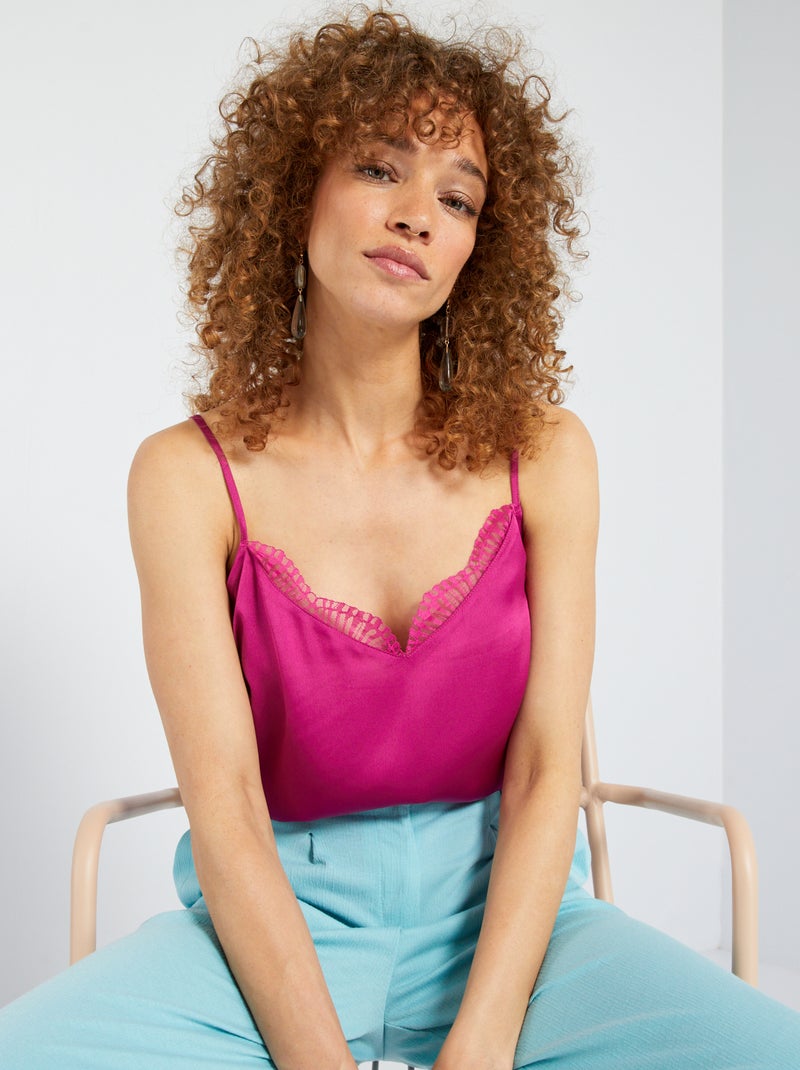 Top fluide Fuschia - Kiabi
