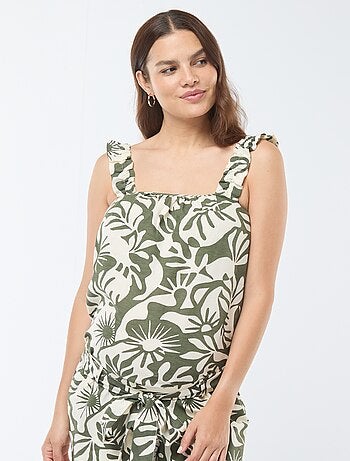 Top imprimé feuillage 'Only Maternity'