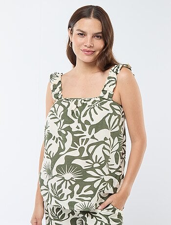 Top imprimé feuillage 'Only Maternity'