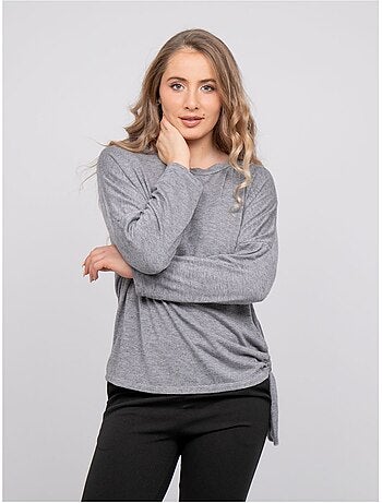 Top maille fine lien à nouer fenella