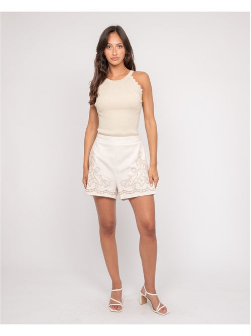 Top maille lurex FARMINI - Kiabi