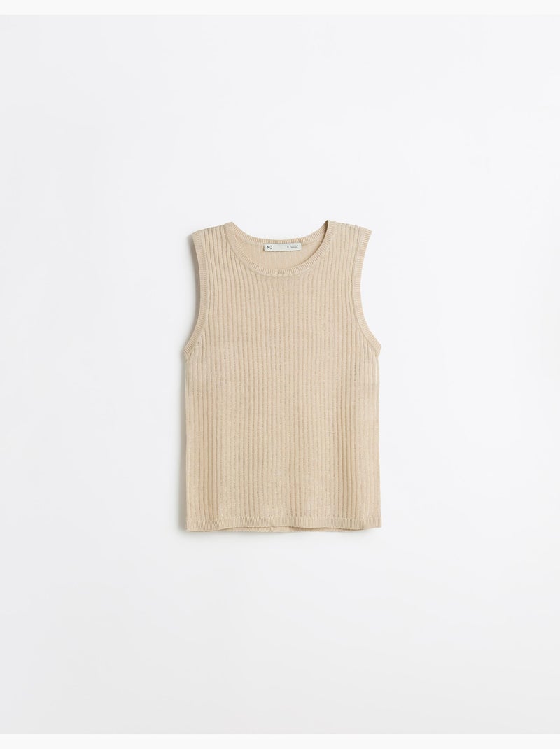 Top maille rustique, MO Fashion Beige - Kiabi