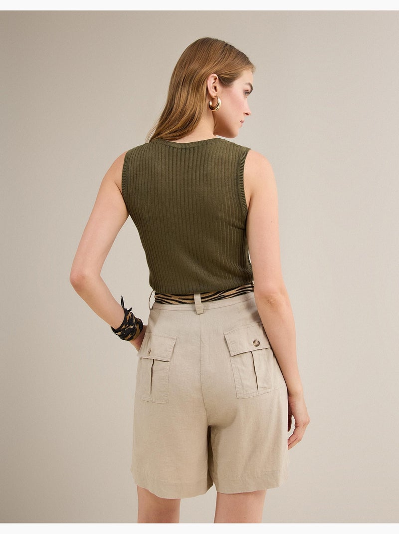 Top maille rustique, MO Fashion Vert - Kiabi