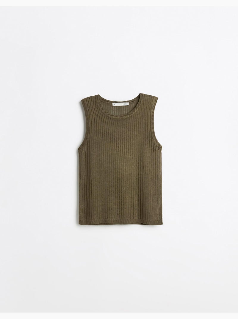 Top maille rustique, MO Fashion Vert - Kiabi