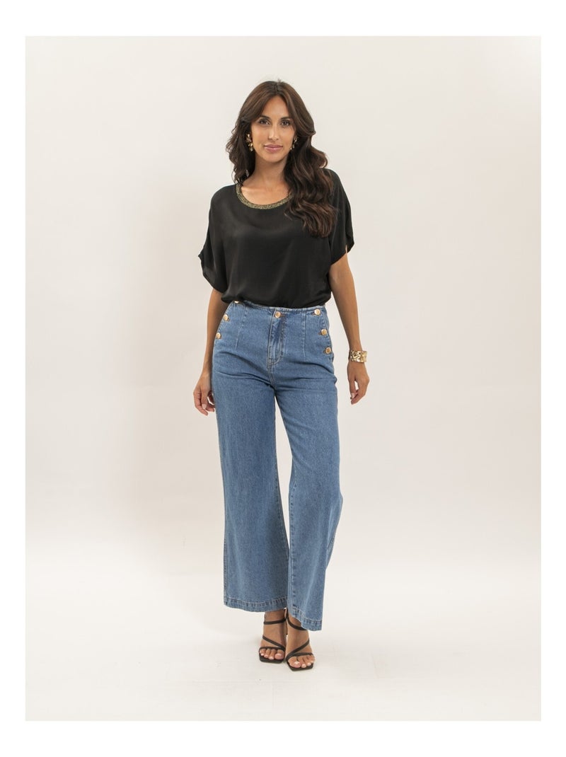 Top manches courtes FERONA Noir - Kiabi