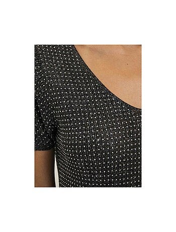 Top manches courtes lurex et strass FERALI