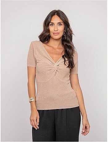 Top manches courtes lurex FEPALA