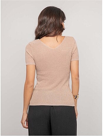 Top manches courtes lurex FEPALA