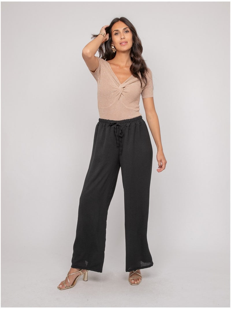 Top manches courtes lurex FEPALA Beige - Kiabi