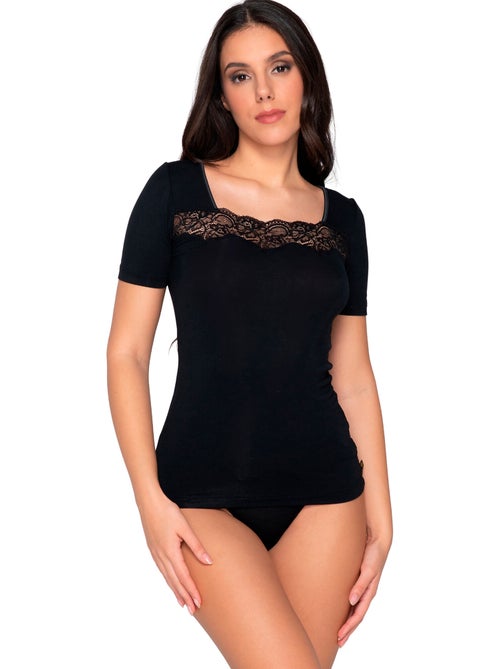 Top manches courtes micro touch - Kiabi Top manches courtes micro touch - Kiabi