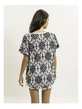 Top manches courtes motifs flavina
