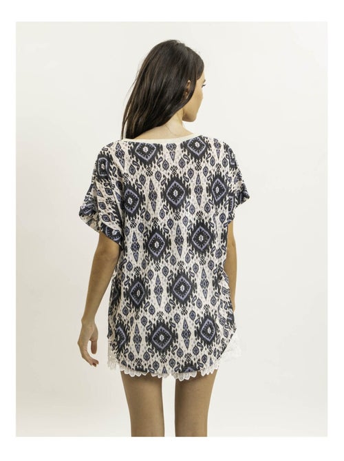 Top manches courtes motifs flavina - Kiabi