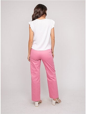 Top manches courtes volants fremy