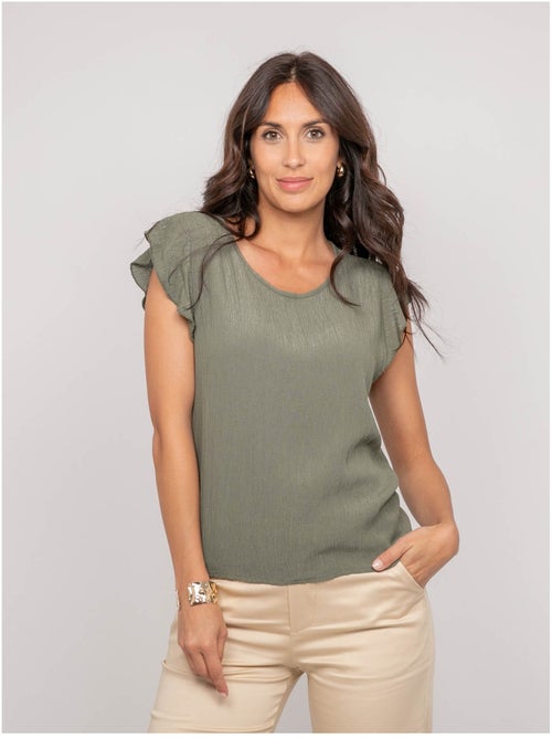 Top manches courtes volants fremy - Kiabi Top manches courtes volants fremy - Kiabi