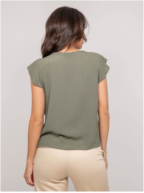Top manches courtes volants fremy - Kiabi Top manches courtes volants fremy - Kiabi