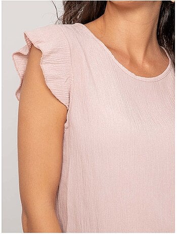 Top manches courtes volants fremy