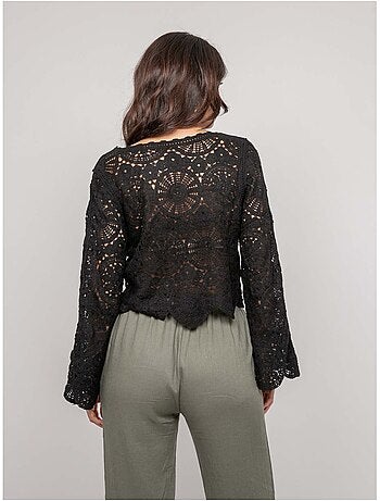 Top manches longues dentelle FINARA