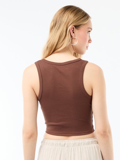 Top met Amerikaanse armsgaten - Kiabi