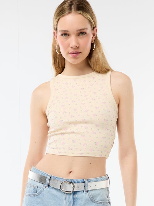 Top met Amerikaanse armsgaten - Kiabi