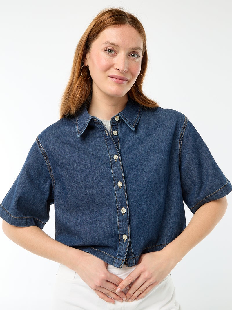 Top met Amerikaanse armsgaten Grijs - Kiabi