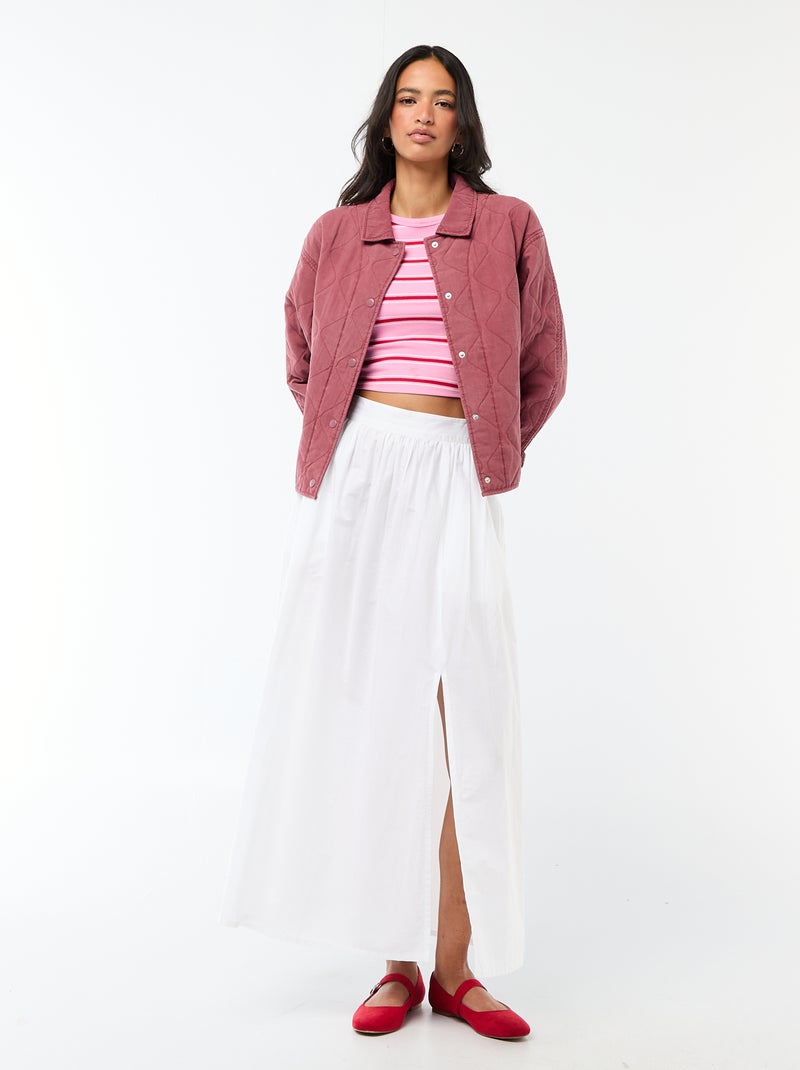 Top met Amerikaanse armsgaten Rose - Kiabi