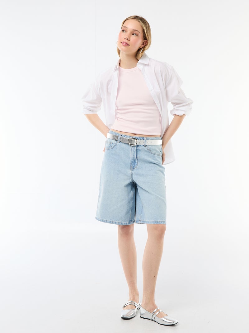 Top met Amerikaanse armsgaten Rose - Kiabi