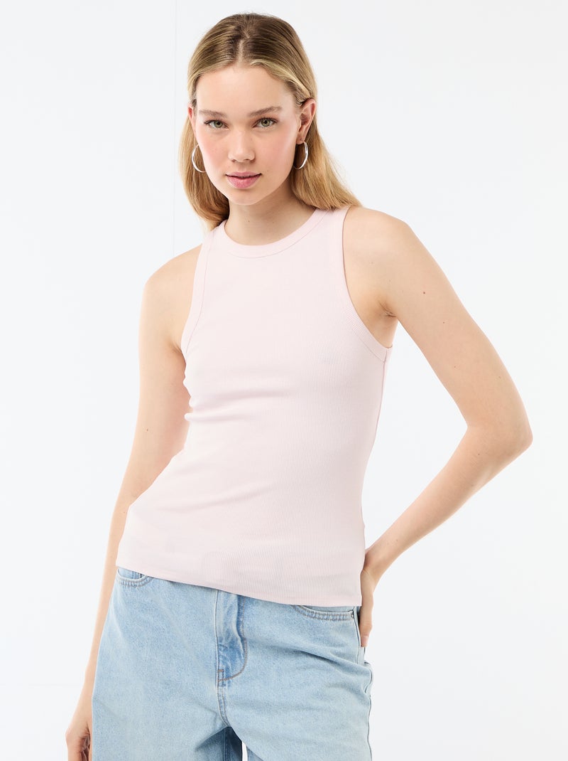 Top met Amerikaanse armsgaten Rose - Kiabi