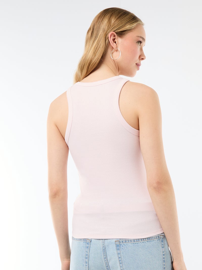 Top met Amerikaanse armsgaten Rose - Kiabi