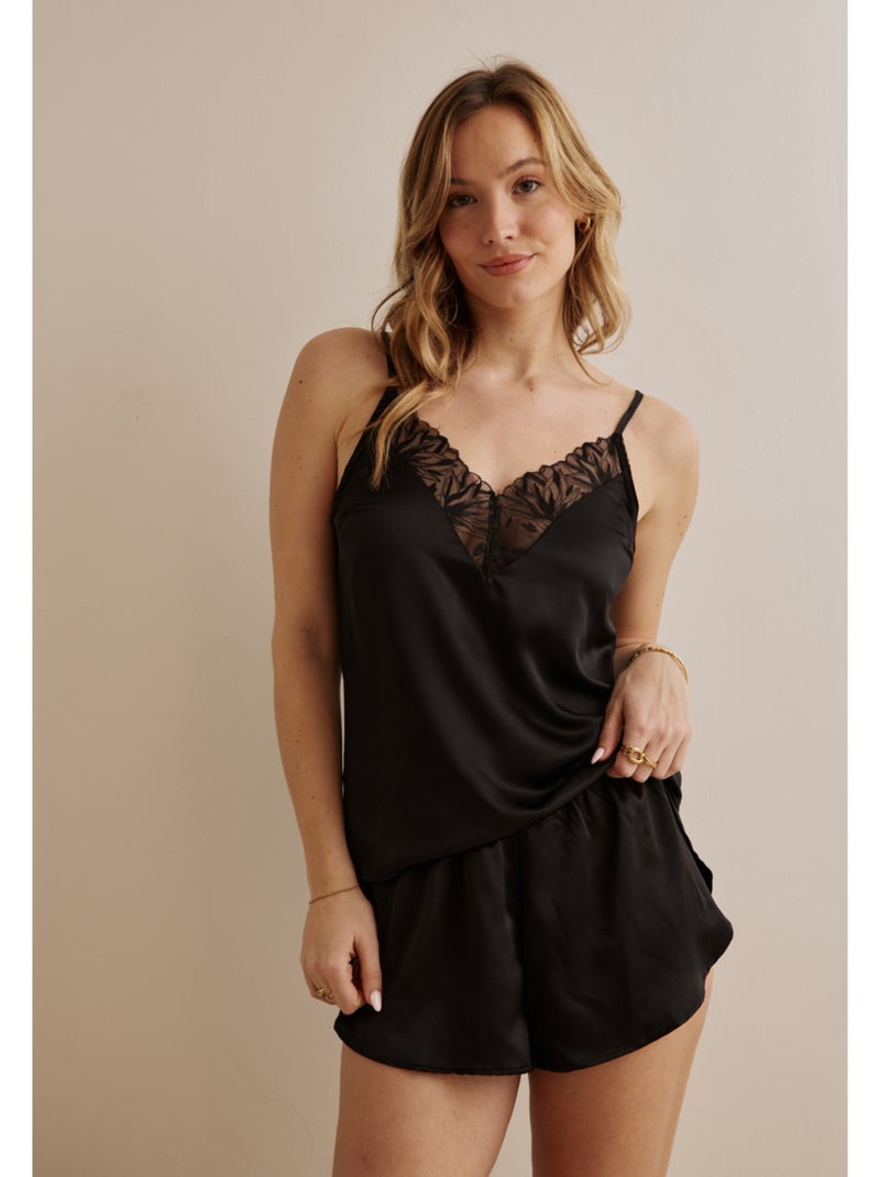 Top met bandjes danouta Zwart - Kiabi