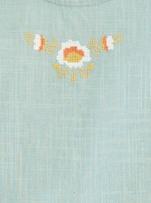 Top met geborduurde motiefjes - Kiabi