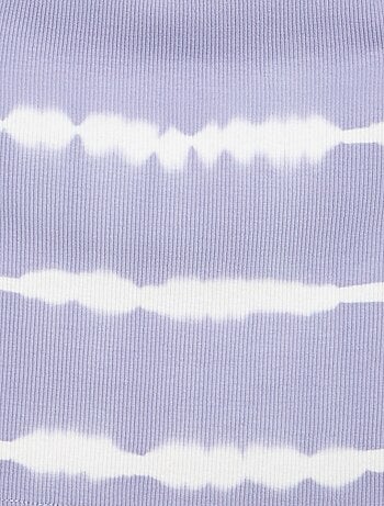 Top met gestreepte tie-dye print