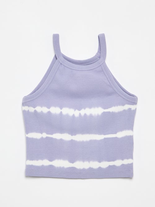 Top met gestreepte tie-dye print - Kiabi