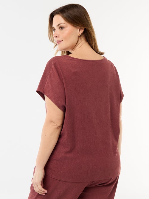 Top met goudkleurige knopen - Kiabi