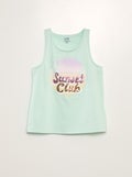 Top met racerback BLAUW - Kiabi