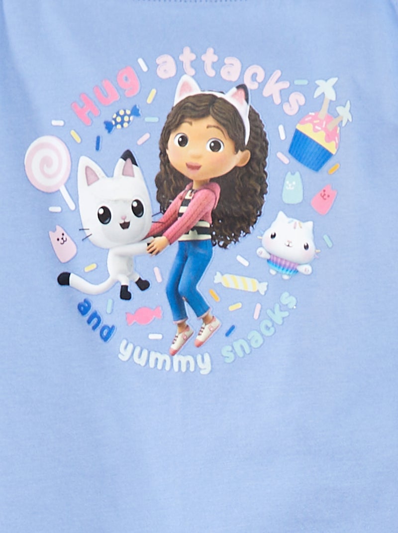 Top met ruchebandjes 'Gabby's poppenhuis' PAARS - Kiabi